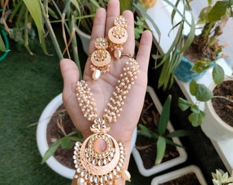 Kundan Raani haar(long Neclace )/ Kundan Necklace Set/ Indian Jewelry/ High quality kundan and polki jewelry/ Bollywood jewelry/Bridal long