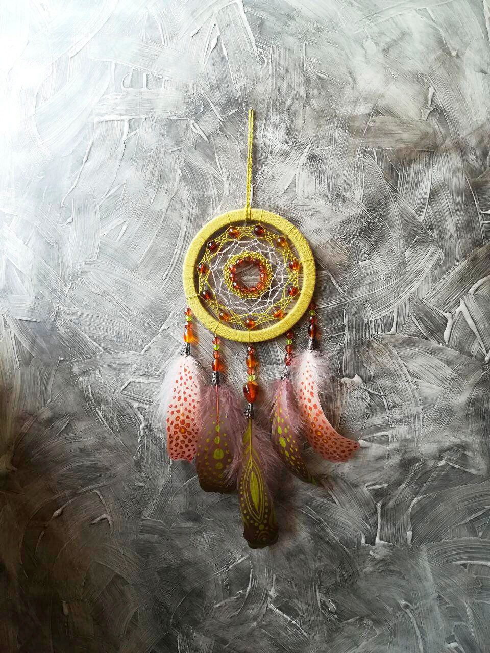 Cazador de sueños verde / Receptor de sueño medio / Decoración | Etsy