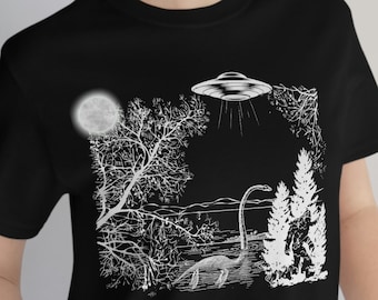 Cryptozoology shirt, Bigfoot Shirt, Loch Ness Monster Shirt, Ufo Shirt, Sasquatch Alien Shirt For Men Women Novelty Tee