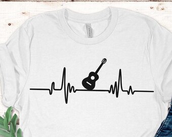 Acoustic Guitar T-Shirt Musician Tee Think Out Loud Apparel, guitar player shirt gift for men cool band shirt music lover Artist Man Gift