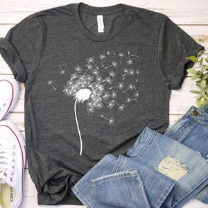 Dandelion Shirt, Windflower Tee, Meditation Gift, Yoga Shirt, Inspirational Shirt