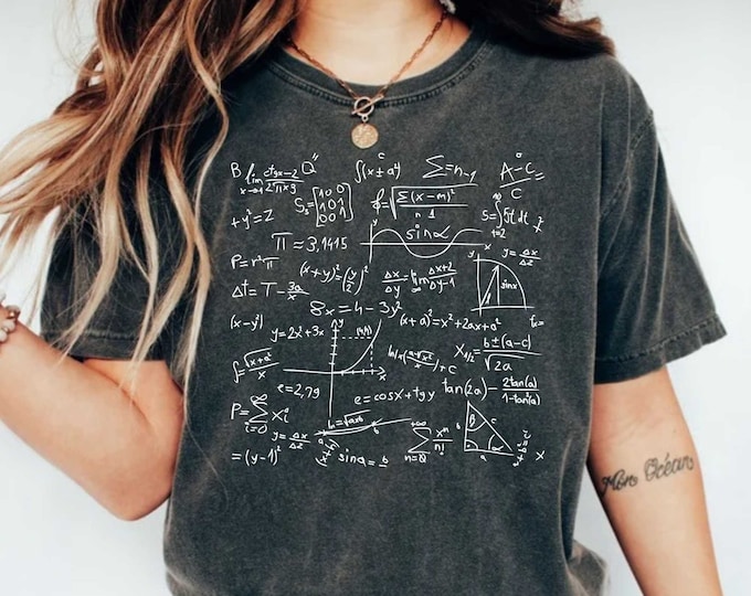Math Equation Shirt, Funny Math Shirt, Math Teacher Gift, Math Appreciation, Mathematics Shirt, Math Instructor, Math Gift Geek Shirt