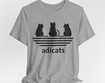 Adicats T shirt, Funny kitty cats cat cat woman Tshirt,Cat Shirt, Cute Cat Shirt, Cat Lover Shirt,Cat Mom Tee,Cat Mom Shirt ,black cat shirt
