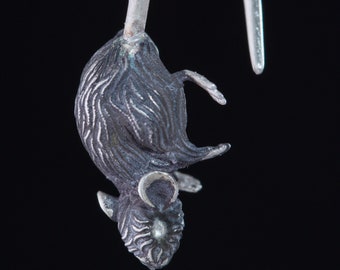 Taxidermy Rat Tail Earrings Real Rats Oddities - Etsy