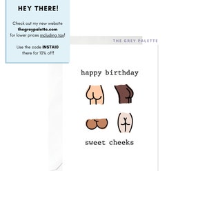 Joyeux anniversaire Sweet Joues | Cartes d'anniversaire simples | Jolies cartes d'anniversaire | Carte d'anniversaire sale | Jolies cartes d'anniversaire