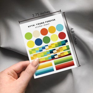 Young Forever Sticker Sheet, BTS Young Forever Sticker Sheet, HYYH Sticker Sheet, BTS Bullet Journal Stickers, Hwa Yang Yeon Hwa Stickers