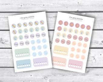 Habit Tracker Stickers, Bullet Journal Stickers, Functional Planner Stickers, Organizational Stickers, Goal Setting Stickers, Habit Stickers
