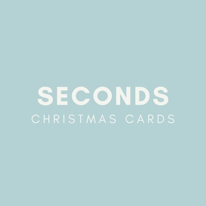 Seconden kerstkaarten, seconden wenskaart, schattige kerstkaarten, kerstkaart te koop, B Grade Kaarten, Oopsie kerstkaarten
