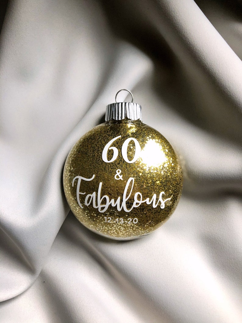 Custom Ornament Custom Calligraphy Ornament Custom Christmas Gift Glitter Vinyl Ornament Personalized Ornament Hand Lettering Ornament