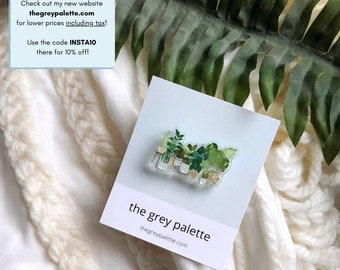 Plant Acrylic Pin, Plant Mom Pin, Botanical Pin, Monstera Pin, Cute Plant Pin, Plant Lover Gift, Plant Gift for Her, Plant Gift for Him