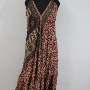 Boho Beach Maxi Dress, Women Silk Long Dress, Ethnic Tunica Silk Dress, Flowy Silk Maxi Dress, Loose Fit Bohemian Hippie Dress Prom Dress