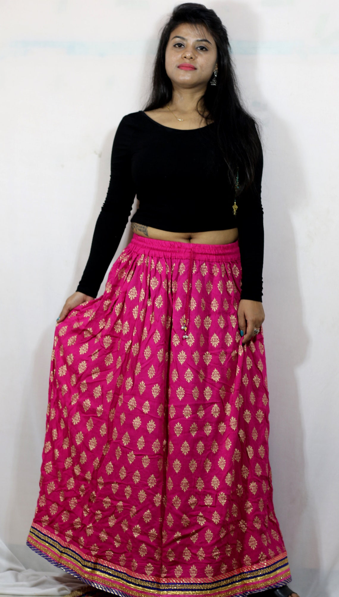 Women Long Skirt India Traditional Clothing Designer for Etsy