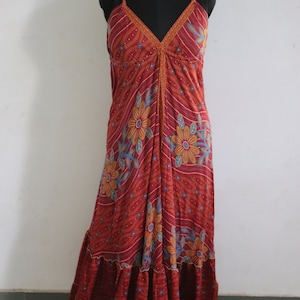 Boho Beach Maxi Dress, Women Silk Long Dress, Ethnic Tunica Silk Dress, Flowy Silk Maxi Dress, Loose Fit Bohemian Hippie Dress Prom Dress