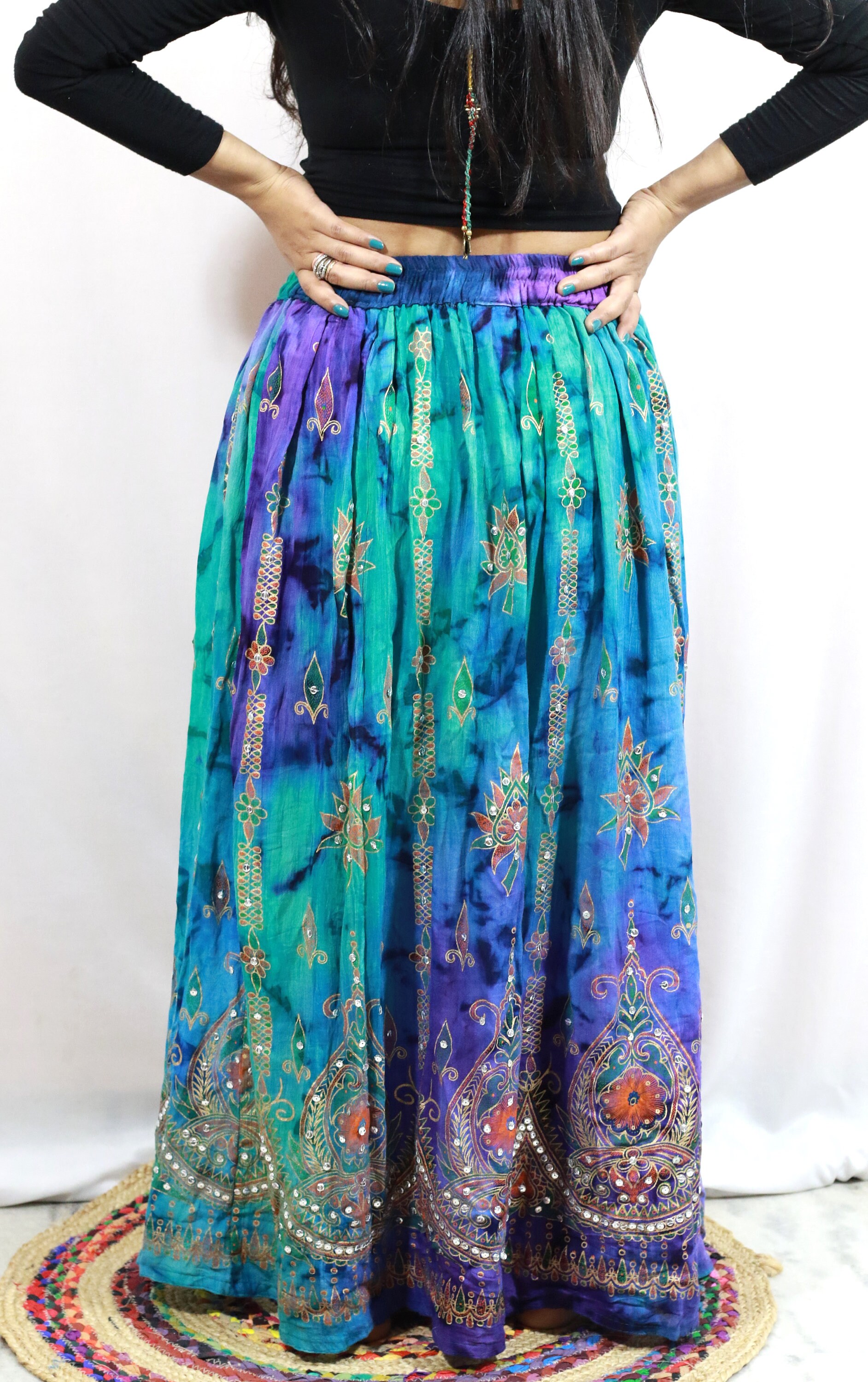 Women Long Skirt India Traditional Clothing Designer for Etsy