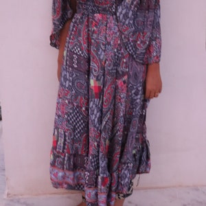 New maxi silk dress, silk dress pattern, silk dress boho for women, off shoulder midi dress 3/4 sleeves dress