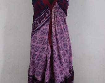 Boho Beach Maxi Dress, Women Silk Long Dress, Ethnic Tunica Silk Dress, Flowy Silk Maxi Dress, Loose Fit Bohemian Hippie Dress Prom Dress