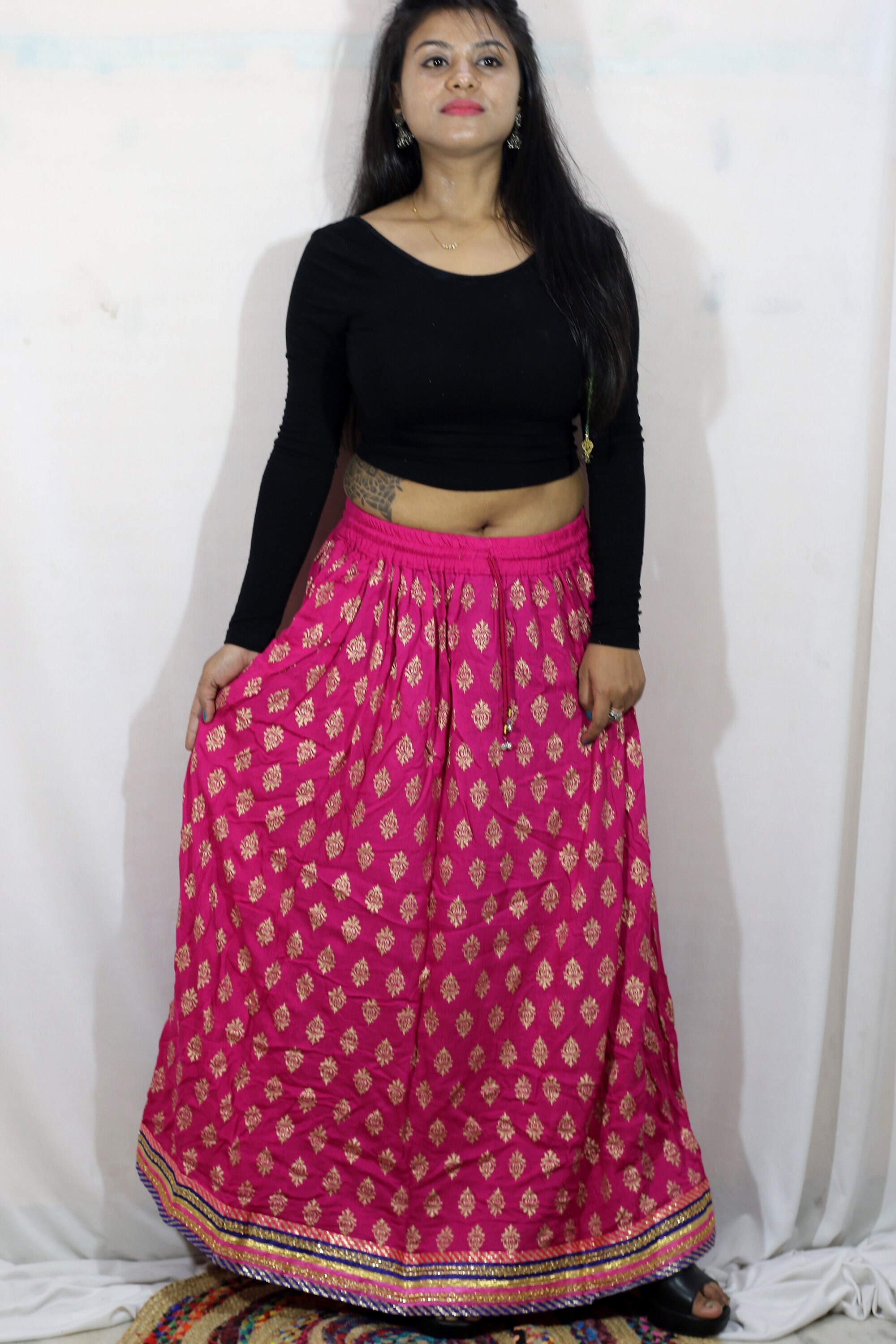 Women Long Skirt India Traditional Clothing Designer for Etsy