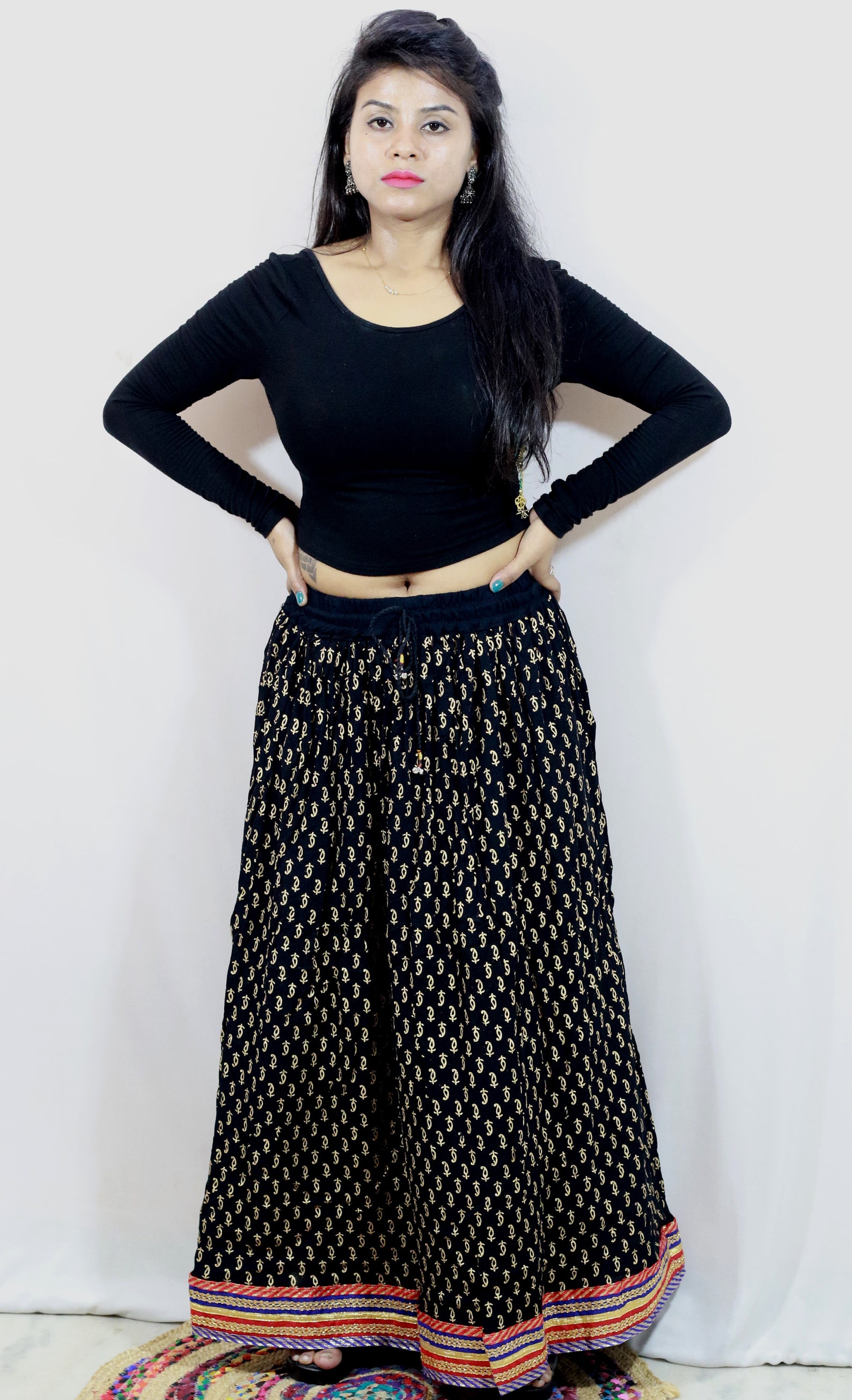 Women Long Skirt India Traditional Clothing Designer for Etsy