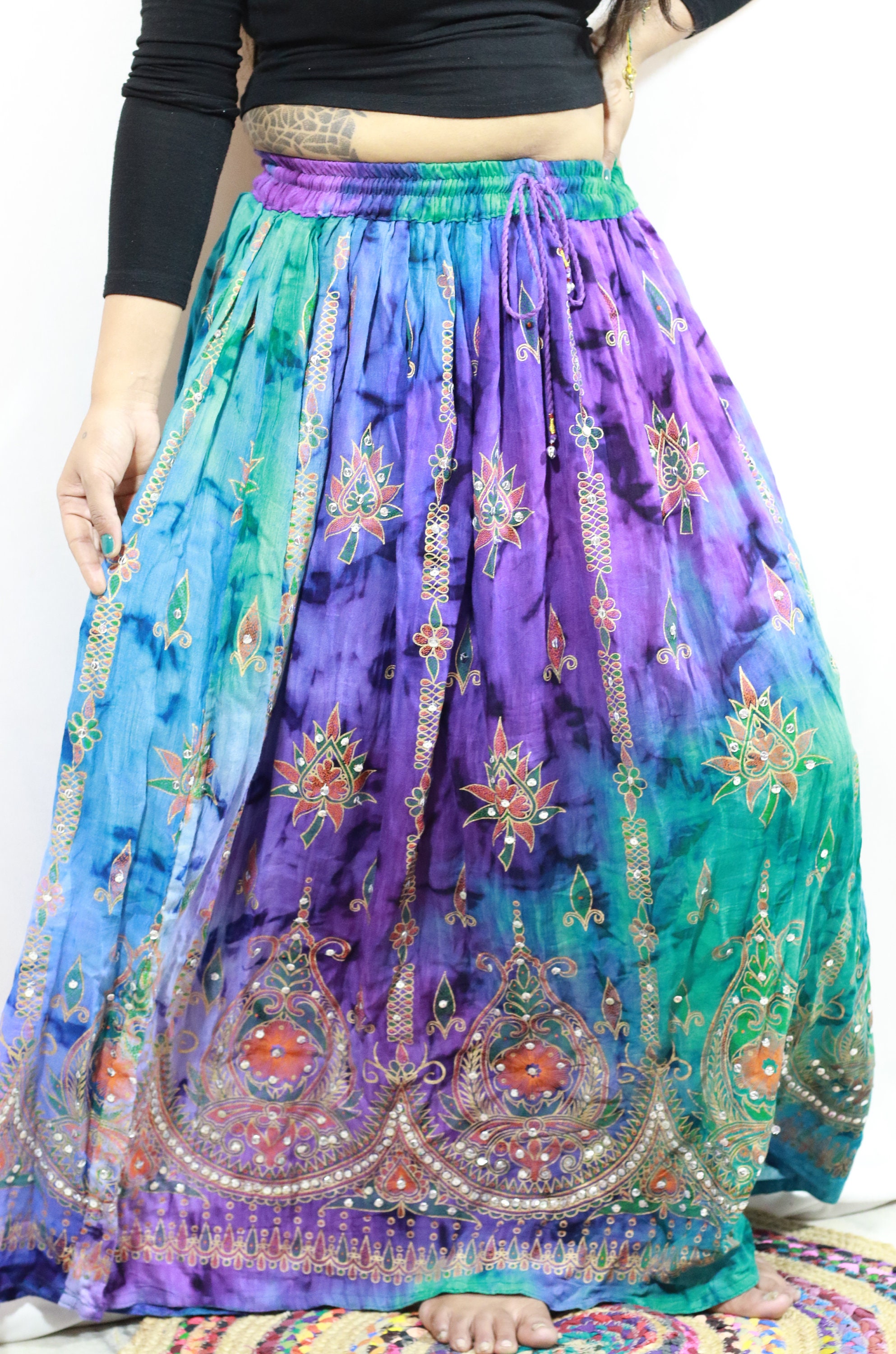 Women Long Skirt India Traditional Clothing Designer for Etsy