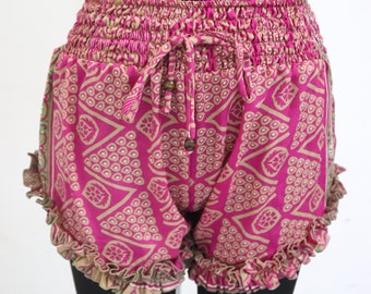 Indian handmade unisex shorts night wear silk shorts super comfy shorts beach wear summer relaxing wear
