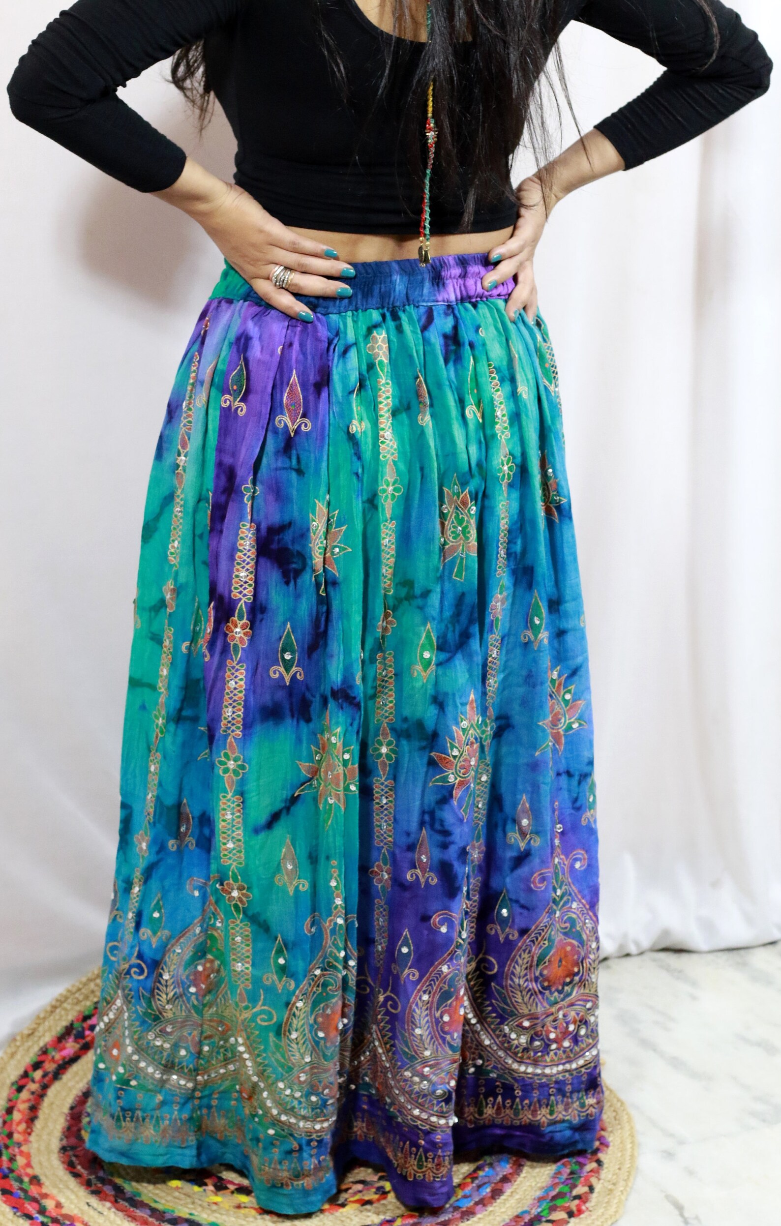 Women Long Skirt India Traditional Clothing Designer for Etsy