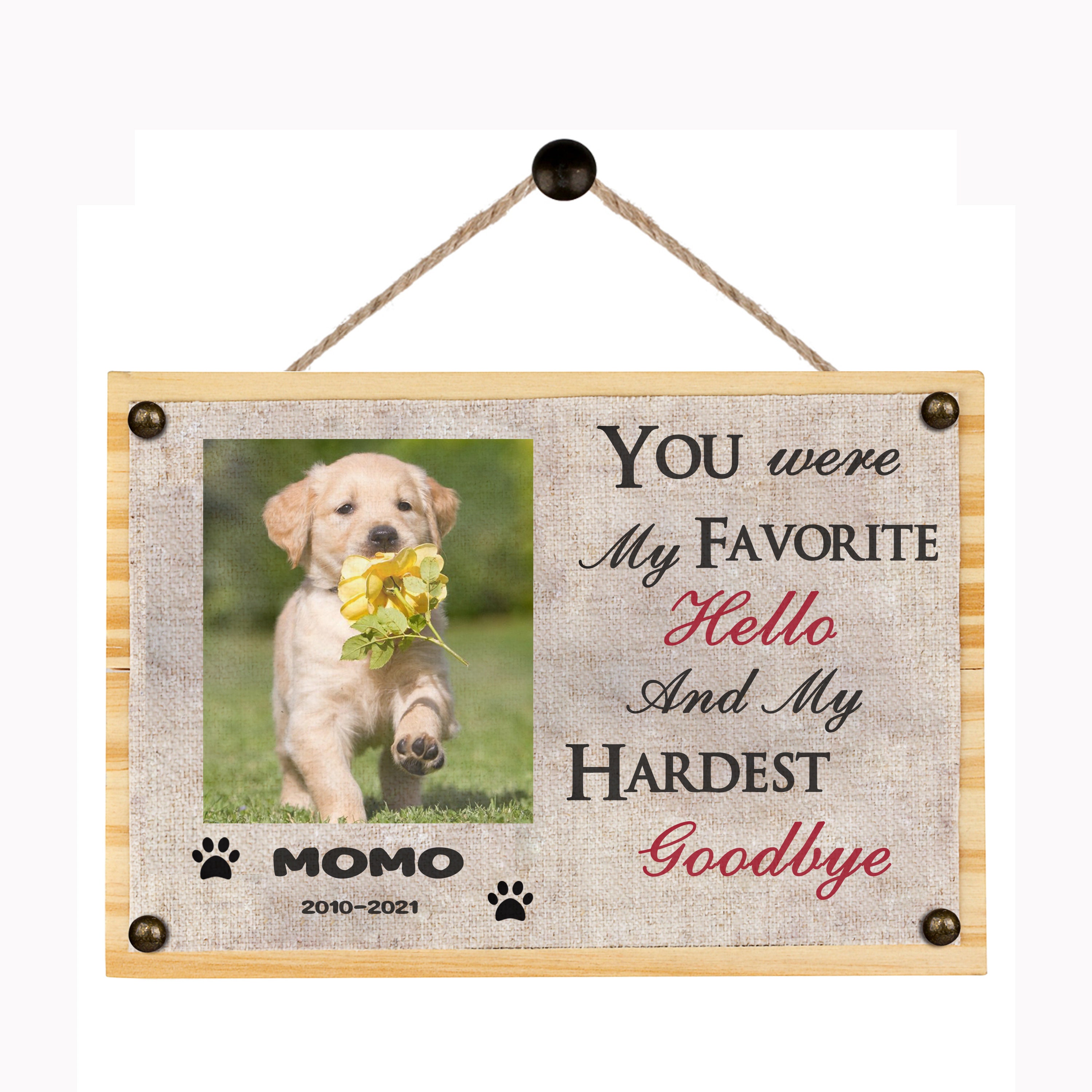 Personalized Pet Memorial Gifts For Dogs Pet Memorial Frame Etsy