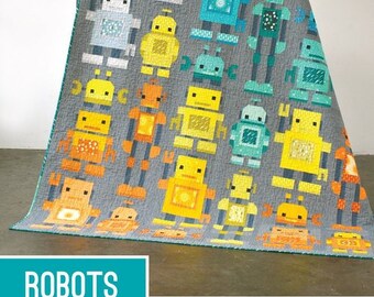 Robots by Elizabeth Hartman Paper Quilt Pattern