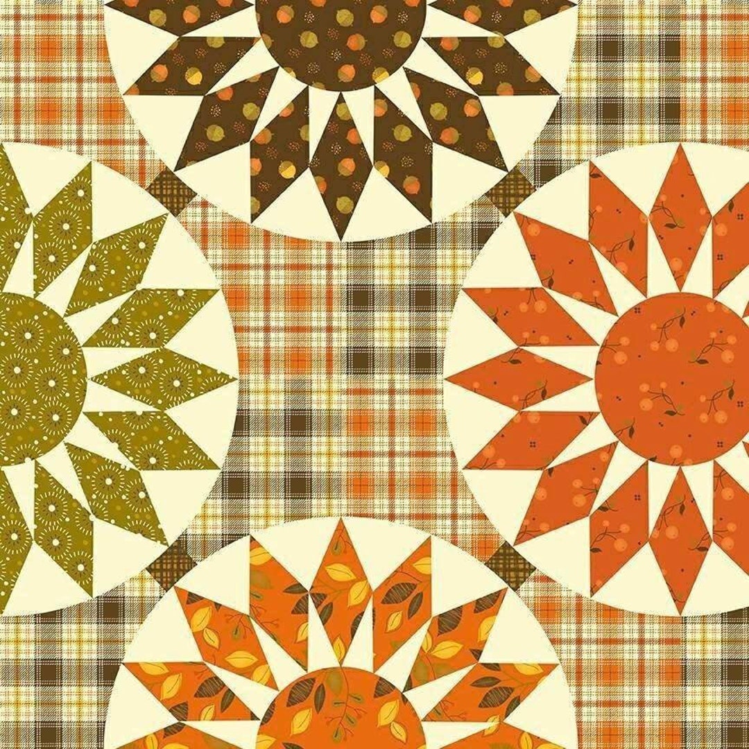Adel in Autumn Cheater Print Multi by Sandy Gervais for Riley Blake ...