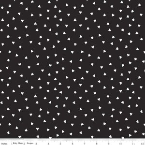Mad Masquerade Hearts black by J. Wecker Frisch for Riley Blake Designs
