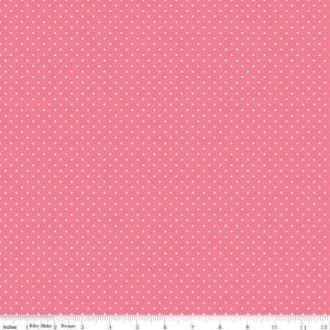 Point suisse blanc sur rouge à lèvres Riley Blake Designs basic