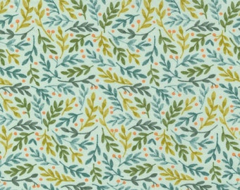 Bolt End Remnant 32" Effies Woods Small Floral Mint by Deb Strain for Moda Fabrics