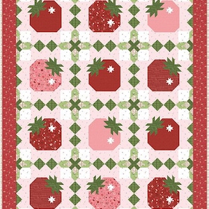 The Strawberry Basket Paper Quilt Pattern by Jennifer Long of Bee Sew Inspired