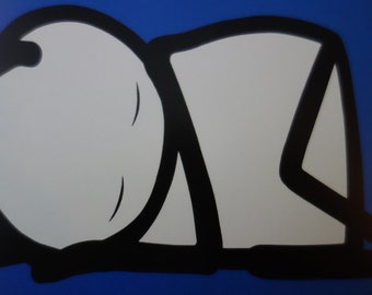 Stik British graffiti artist.  'Baby' small postcard-size print. NHS. affordable wall art. 2015. Unsigned. Open Edition. Free delivery