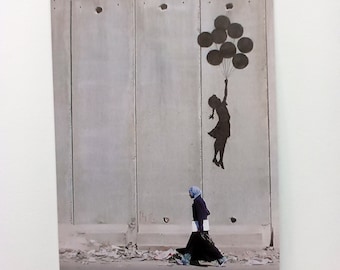 Banksy. Bethlehem Israel street art mural card. Palestine Wall art 2005. Open Edition postcard. Free worldwide delivery.