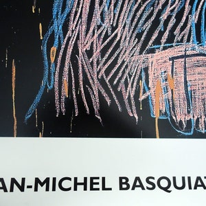 Jean Michel Basquiat New York street artist. 'Mona Lisa' rare large poster. Like Keith Haring. Wall art. Free delivery. Christmas gift ideas.