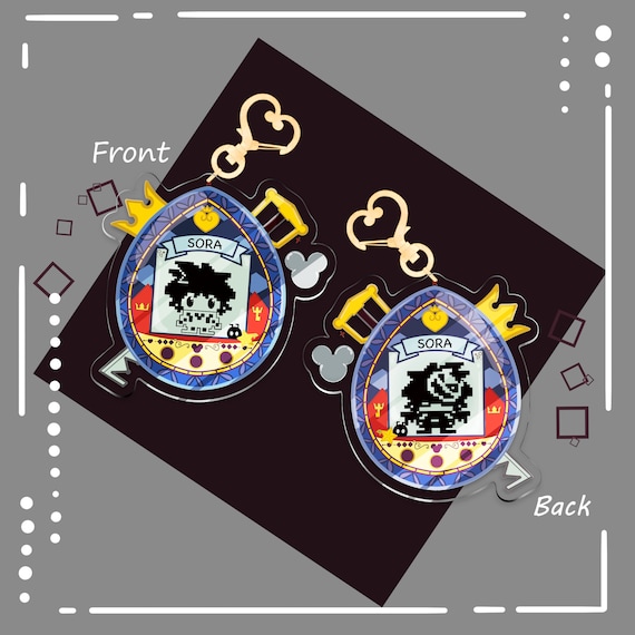 Kingdom Hearts Tamagotchi Keychain Sora/roxas - Double-sided