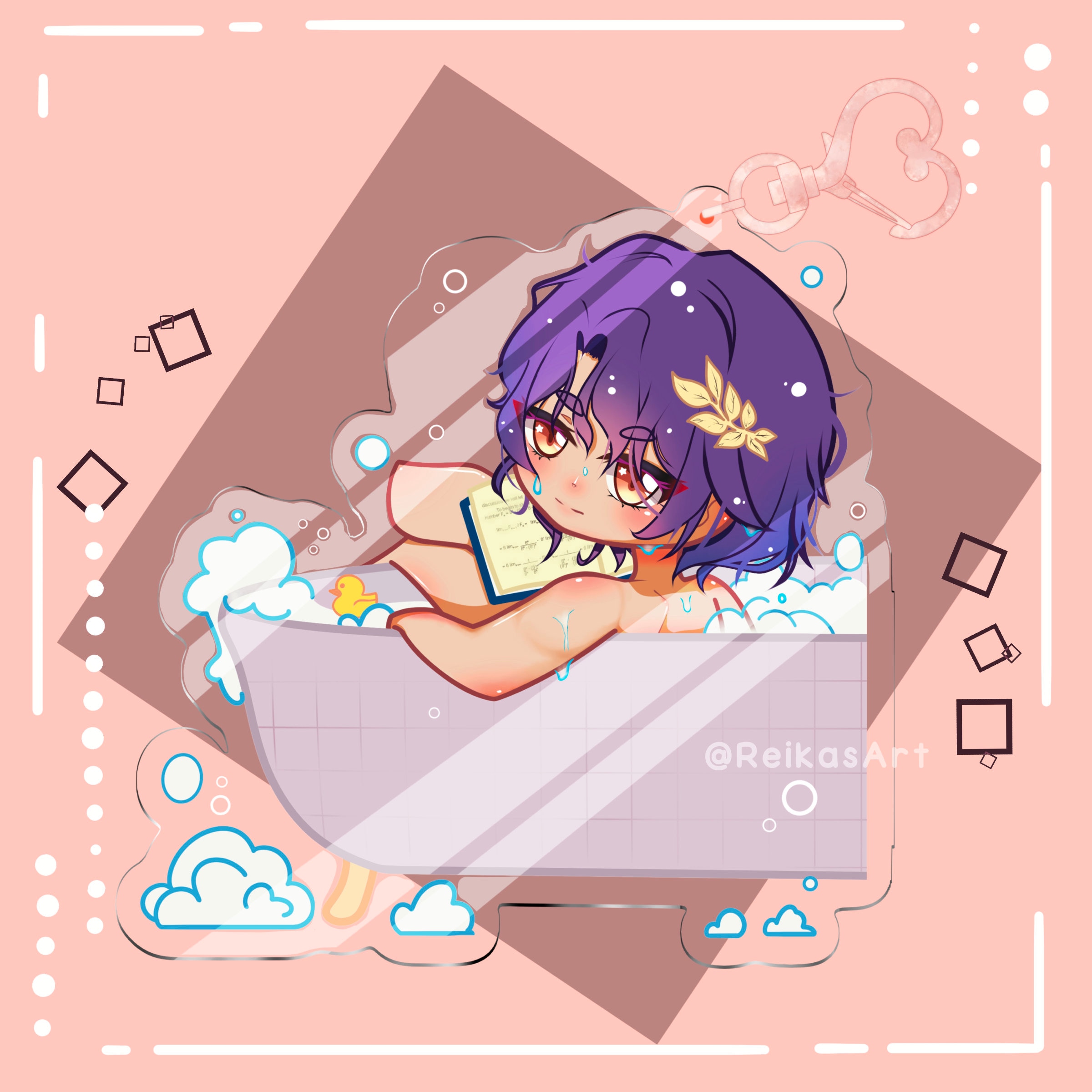 HSR| Honkai Star Rail Keychain | Dr Ratio | 3 inch | bathtub~
