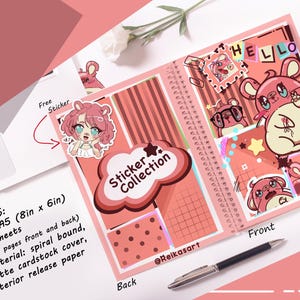 Hamster Collection-Reusable Sticker Book-Size A5 | 50 sheets| Stationary |