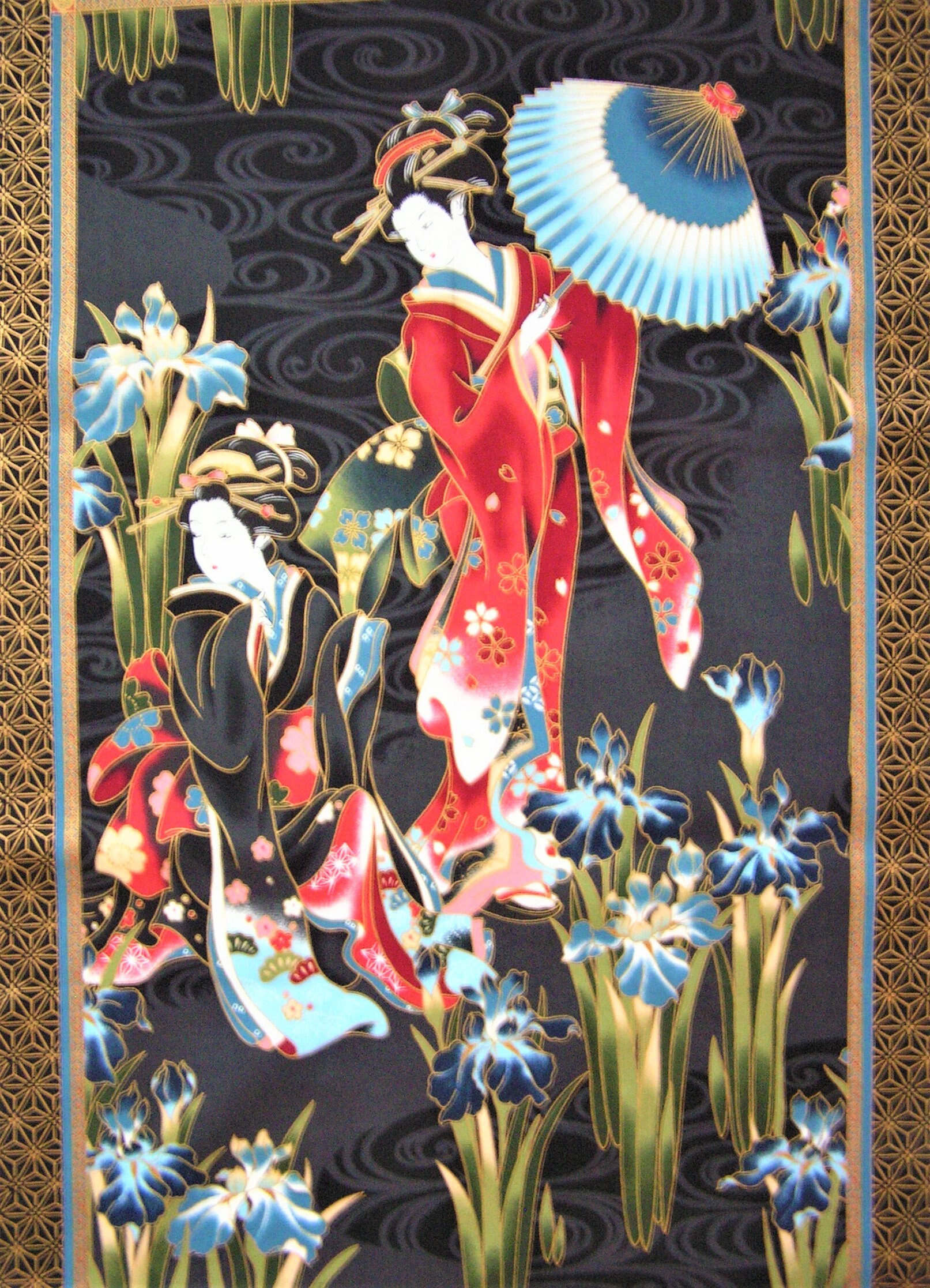 2015 Geisha by Kona Bay Fabrics Japanese Ladies Etsy