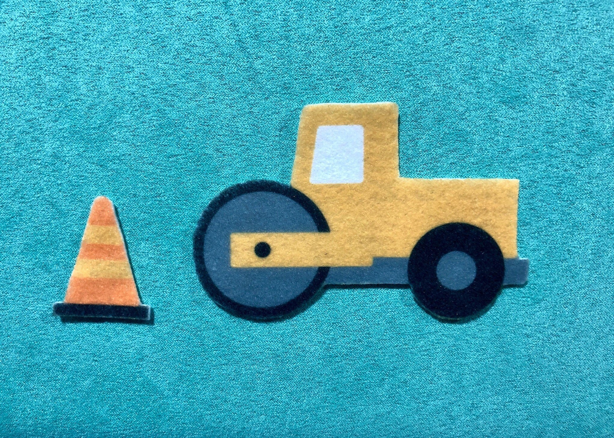 Construction Felt Play Set Sublimation Bulldozer Dump Etsy UK