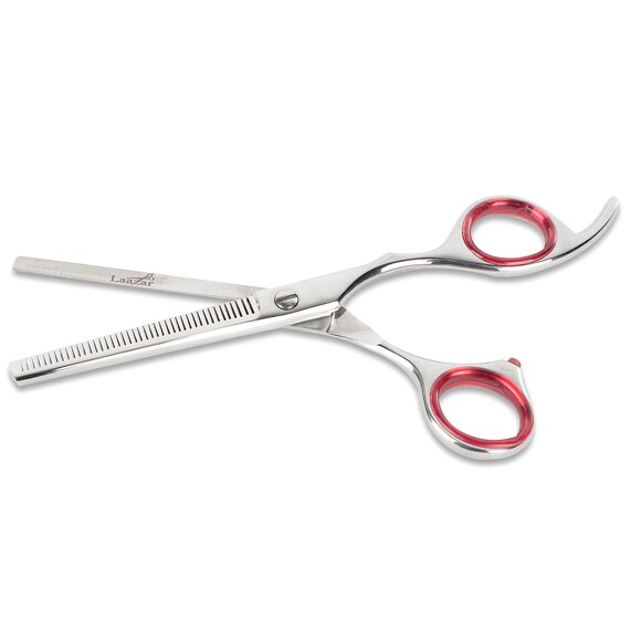 Laazar 6 5 Thinning Shears For Dogs And Cats With Leather Etsy