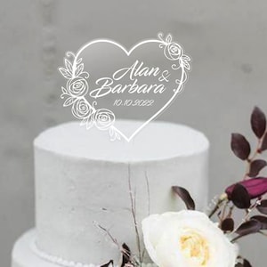 Acrylic cake topper, cake toppers for wedding, Mr and Mrs wedding cake toppers, custom wedding cake topper, personalized wedding cake topper