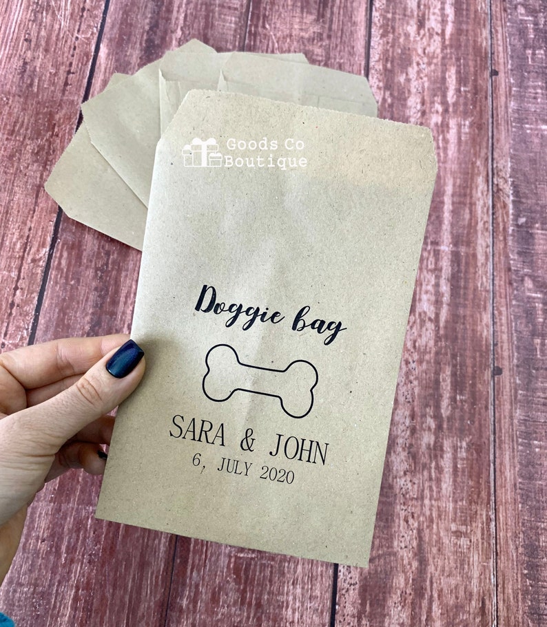 Doggie bag Wedding Favor Bags Wedding treat bags Wedding favor Etsy