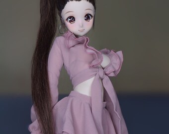 Vestido de volante de corte bajo - muñeca inteligente / DD / SD13