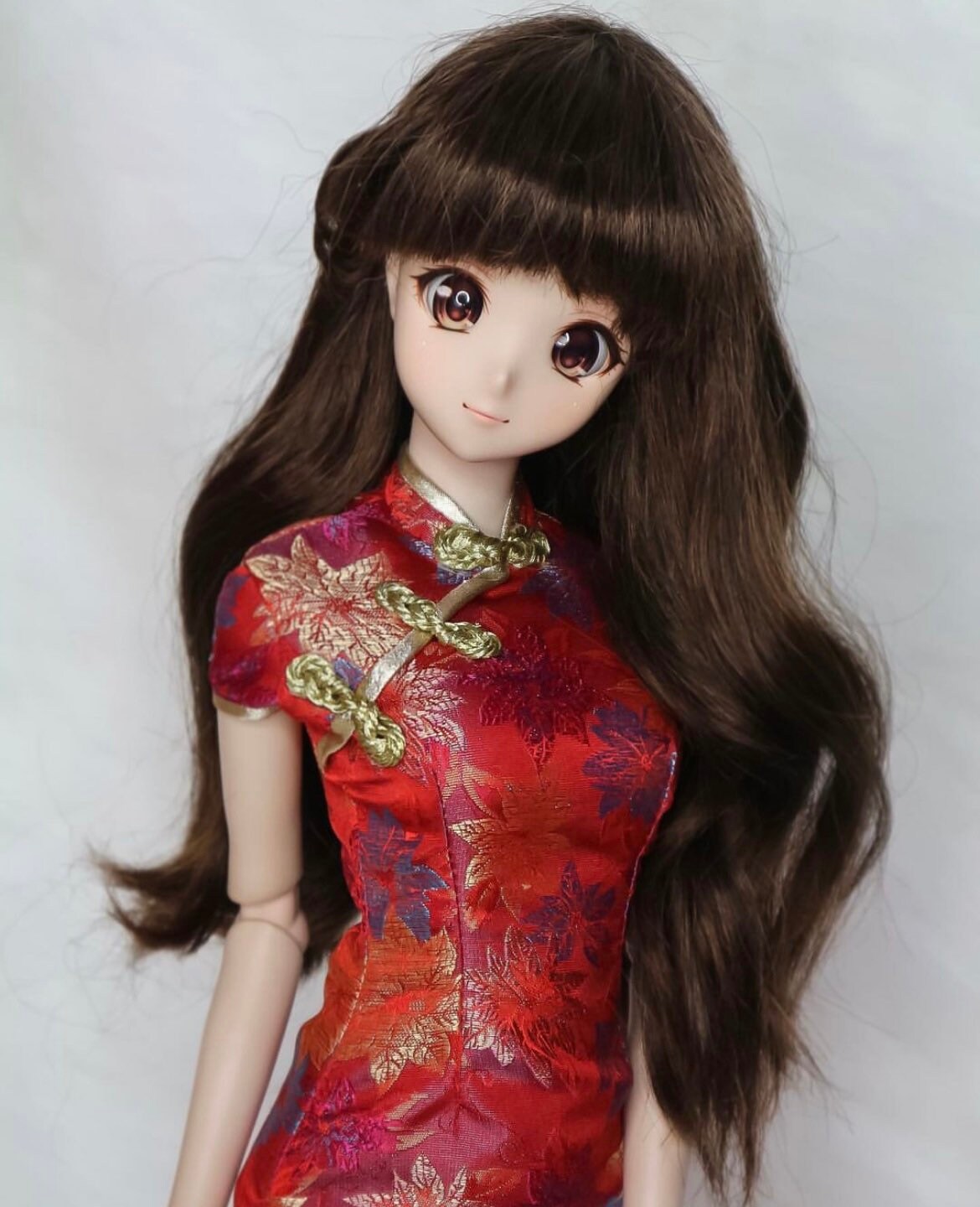 ESV79 中国人形 陶磁器人形 民族衣装 チャイナドール　レトロ インテリア クラシックチャイナドレス（中国伝統衣装） - スマートドール / DD