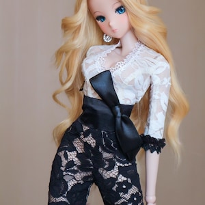 Black Ribbon Laced Kebaya - Smart Doll / DD / SD13