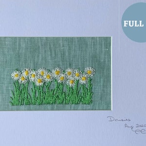 Embroidery Kit for Beginners | Daisy | Modern Embroidery with Pattern | Needle Work Pack | DIY craft kit | For Adults