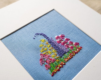 Kit de démarrage pour broderie de fleurs, travaux manuels pour débutants