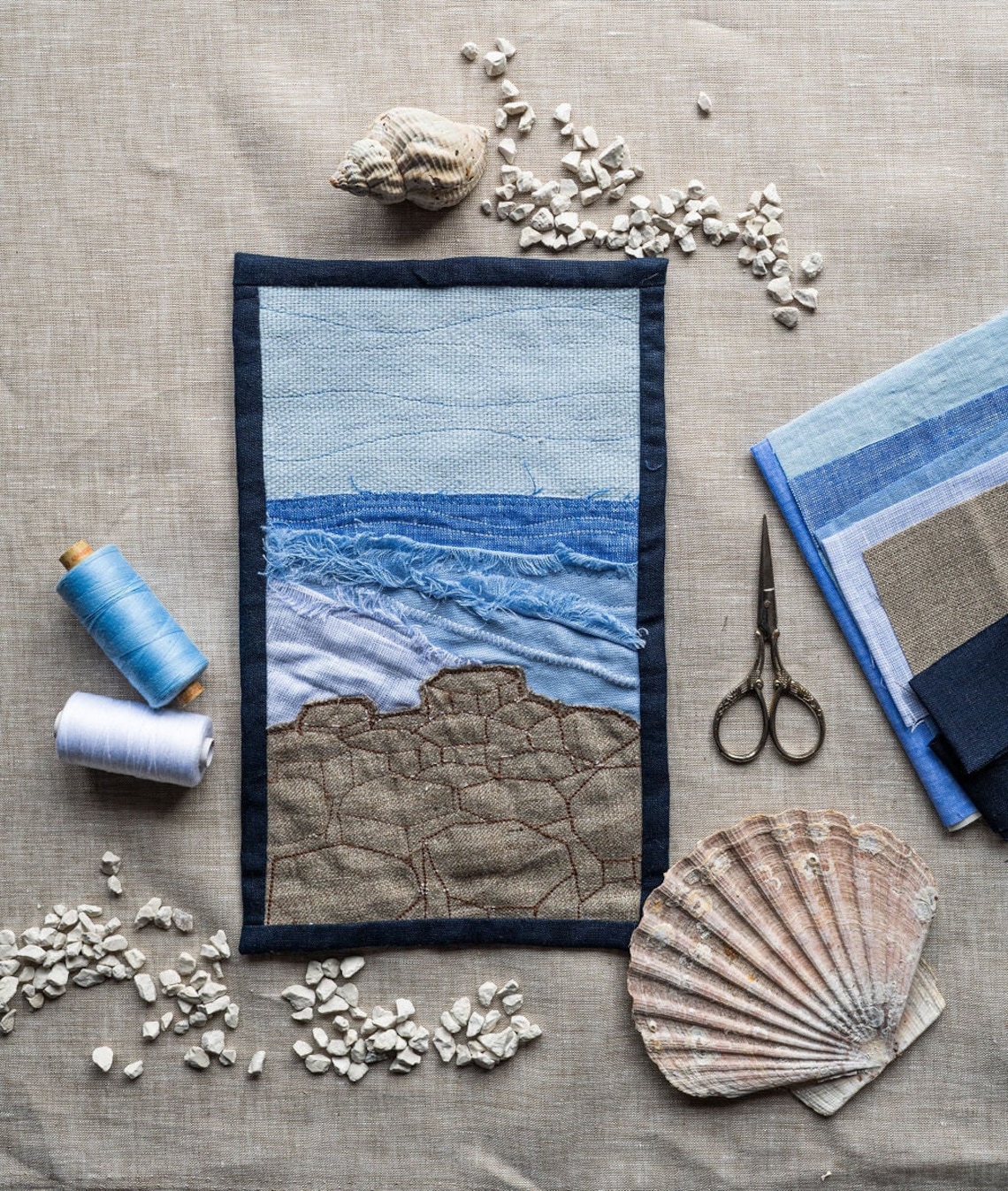 Landscape Craft Kit Giants Causeway Mini Quilt Kit, Irish Landscape Craft Set - Etsy