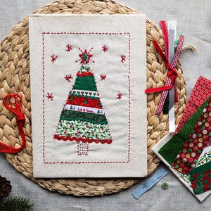 DIY Christmas Embroidery Kit – Handmade Holiday Tree Sewing Craft Set for Beginners